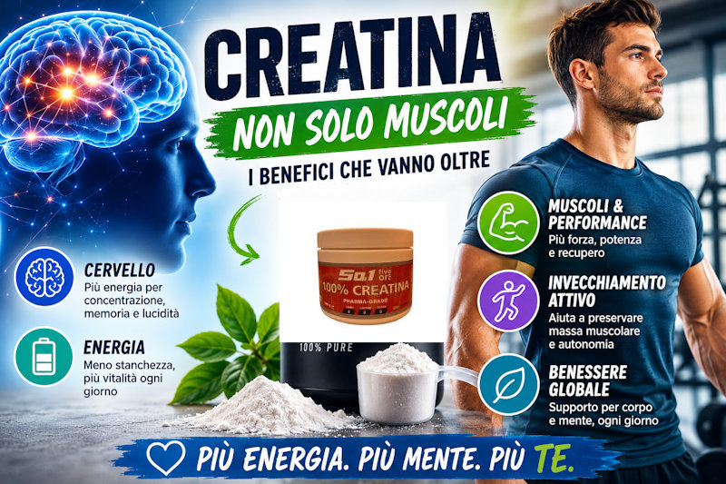 creatina non solo muscoli